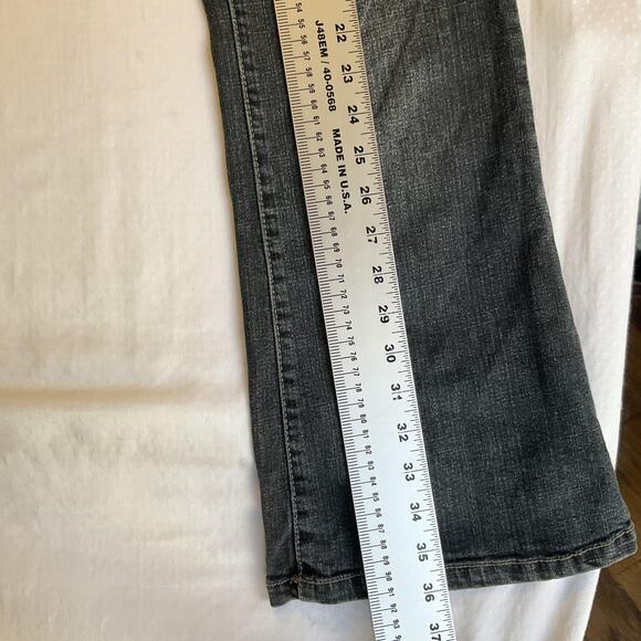 Flavour By Bubblegum Women Jeans 8P Gray Button 30" Inseam Boot Cut Mid Rise - Picture 5 of 10